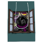 Hundehund Mittlere Geschenktüte (Rückseite)