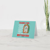 Hundehund niedlicher Malteshund Dankeskarte (Rückseite)