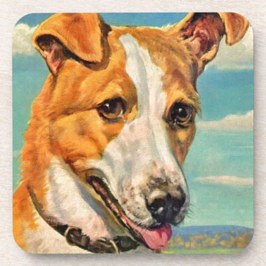 Hundehund Untersetzer (Vorderseite)