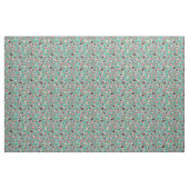 Hundehund Vintag floral türkis Stoff (Fat Quarter (45,7 x 55,9 cm))