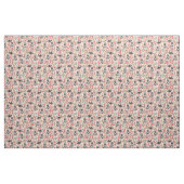 Hundehund Vintage Blumen pink Stoff (Fat Quarter (45,7 x 55,9 cm))