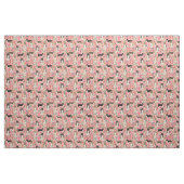 Hundehund Vintage Blumen rosa Stoff (Fat Quarter (45,7 x 55,9 cm))