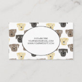 Hundehund Visitenkarte (Rückseite)