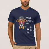 Hundehund Wich species am men dunkelblau T-Shirt (Vorderseite)