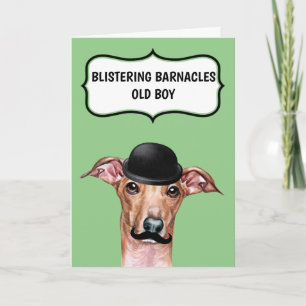 Hundehund zum Vater zum Geburtstag eines weiteren  Karte