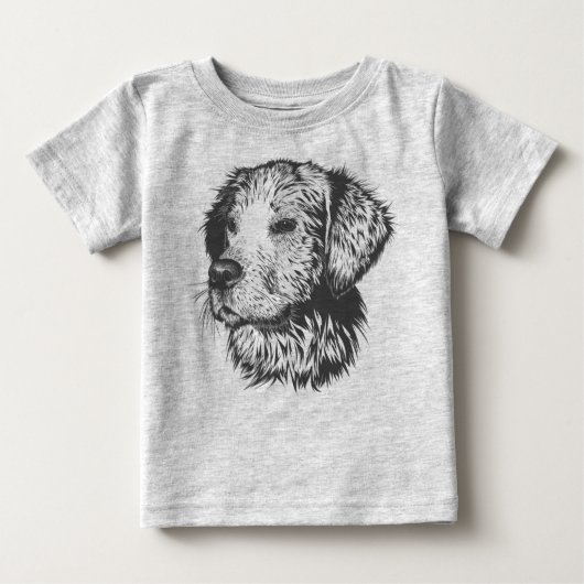 Hundehündchen Baby T-shirt (Vorderseite)