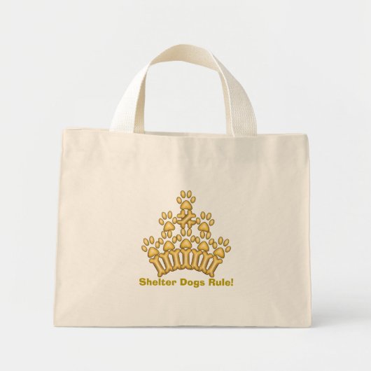 Hundehunde-Regel! Mini Tote Bag Mini Stoffbeutel (Vorne)