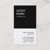 Hundehundegewerbe Visitenkarte (Rückseite)