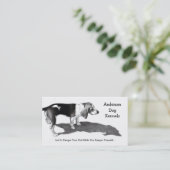 HUNDEhundehütte: SCHÖNE KUNST: VISITENKARTEN Visitenkarte (Stehend Vorderseite)