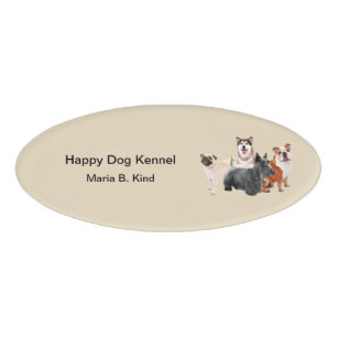 Hundehundehütten-Personal Namenschild