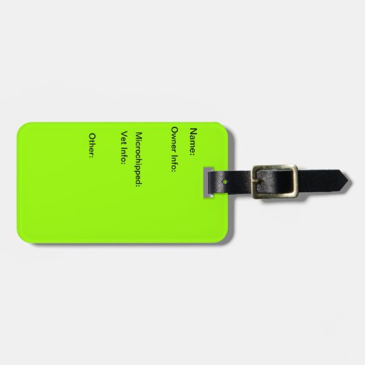 Hundehütte/Kiste Identifikations-Umbau Gepäckanhänger (Vorderseite horizontal)