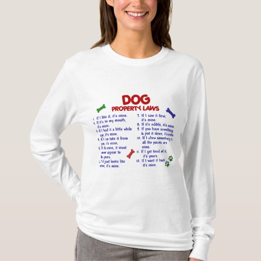 HUNDeigentums-Gesetze 2 T-Shirt (Vorderseite)