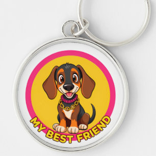 Hundeillustration zum Verlieben Schlüsselanhänger