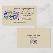 Hundein verbindung stehende Visitenkarten Visitenkarte (Vorne/Hinten)