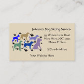 Hundein verbindung stehende Visitenkarten Visitenkarte (Vorderseite)