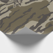 Hundejäger mit Hundeschwald-Camouflage Geschenkpapier (Ecke)