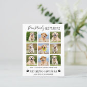 Hundejahrsüberprüfung Foto Collage Holiday Card (Stehend Vorderseite)