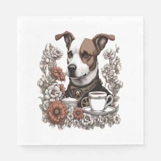 Hundekaffee Serviette (Vorderseite)