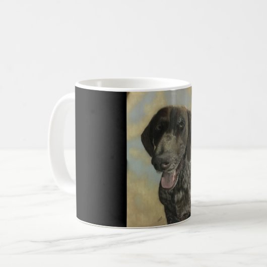 Hundekaffee-Tasse Kaffeetasse (Vorderseite Links)