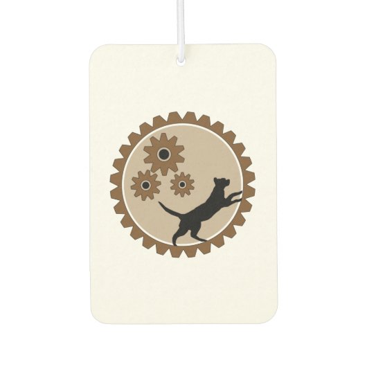 Hundekäfig mit Rädern Autolufterfrischer (Vorderseite)