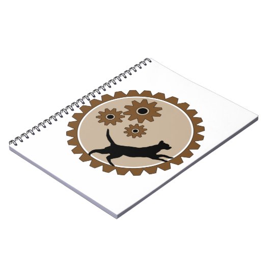 Hundekäfig mit Rädern Notizblock (Linke Seite)