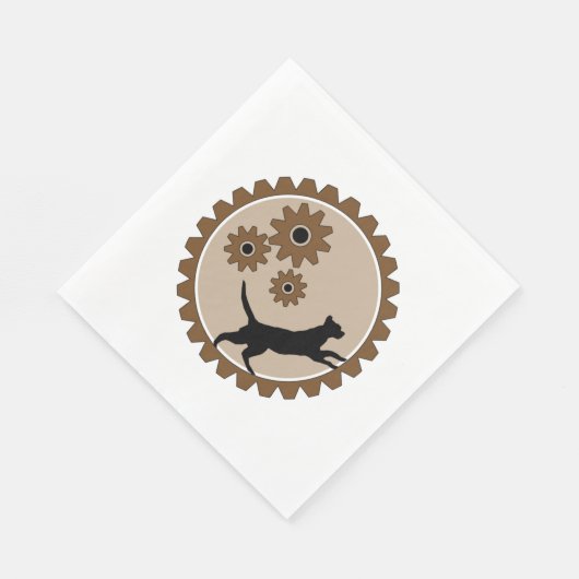 Hundekäfig mit Rädern Serviette (Ecke)