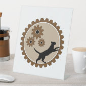 Hundekäfig mit Rädern Sockelschild (In Situ)