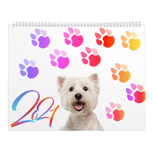 Hundekalender mit unterschiedlicher Rasse pro Mona Kalender (Titelbild)