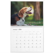 Hundekalender mit unterschiedlicher Rasse pro Mona Kalender (Jan 2026)