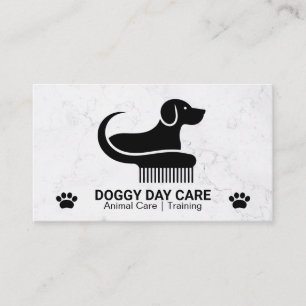 Hundekamm-Logo   Pfote Visitenkarte