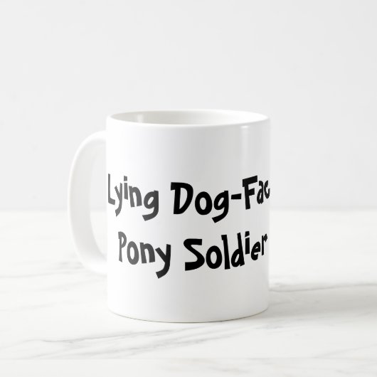 Hundekämpfer Kaffeetasse (Vorderseite Links)