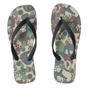 Hundekampfmuster Badesandalen