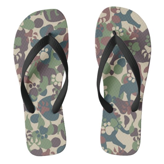 Hundekampfmuster Badesandalen (Fußbett)