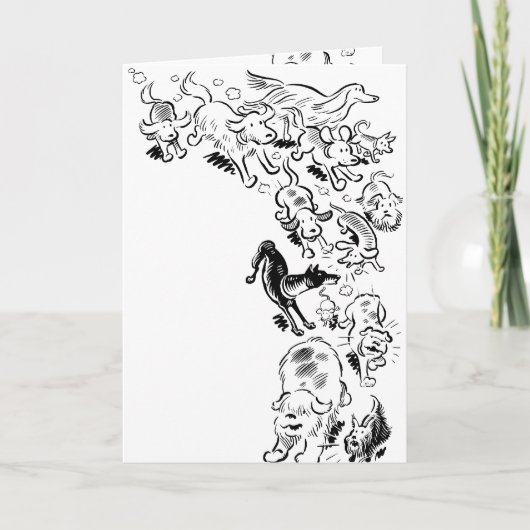 Hundekarte Karte (Vorderseite)