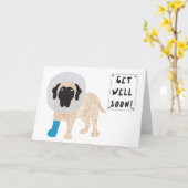 Hundekarte Karte (Gelbe Blume)