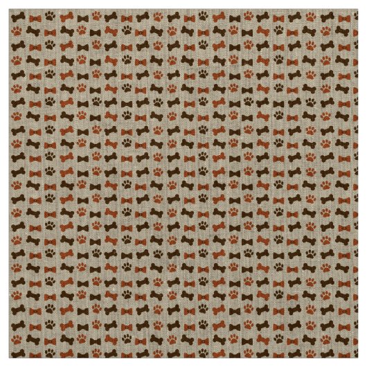 Hundekatze Tierpfau Druckknochen Krawatte Muster Stoff (Muster)