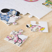 Hundekatze Vintages Puzzle (Seite)