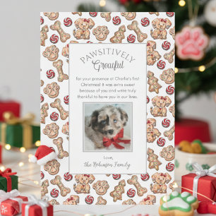 Hundekekse Puppy's First Christmas Dankeskarten Dankeskarte
