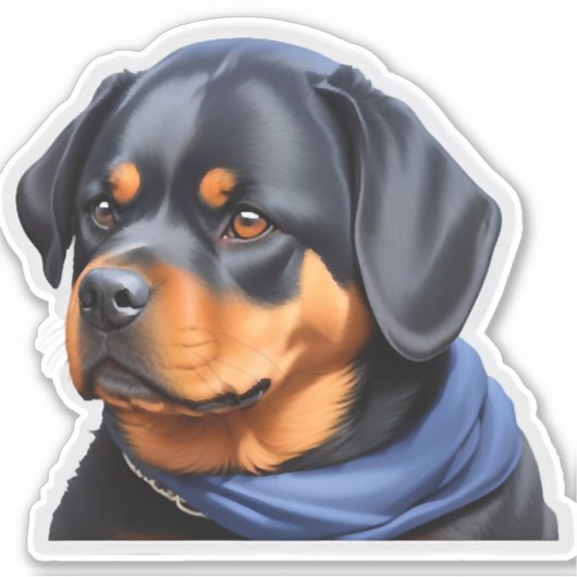 Hundekleber Aufkleber (Vorderseite)