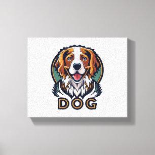 Hundekleber Leinwanddruck