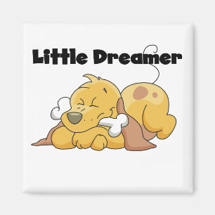 Hundekleine Träumer-T-Shirts und Geschenke Magnet
