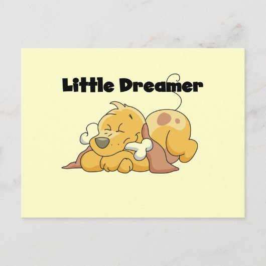 Hundekleine Träumer-T - Shirts und Geschenke Postkarte (Vorderseite)