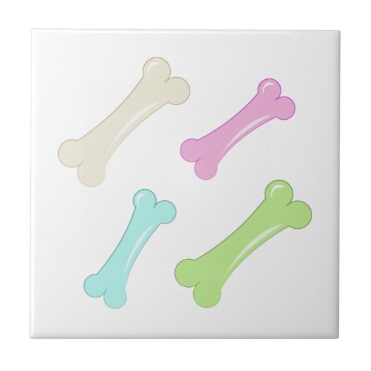 Hundeknochen Fliese (Vorderseite)