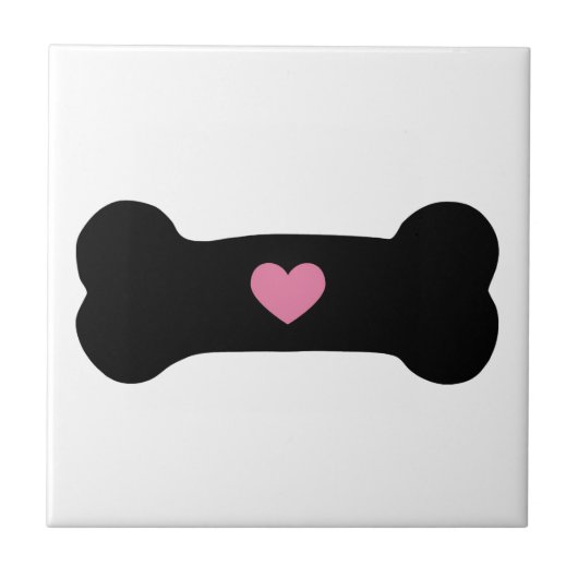 Hundeknochen Fliese (Vorderseite)
