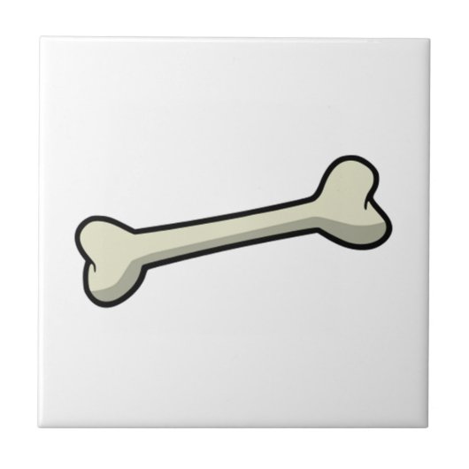 Hundeknochen Fliese (Vorderseite)