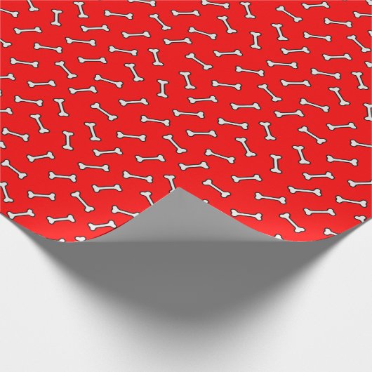 Hundeknochen Funny Design für Hundeliebhaber Geschenkpapier (Ecke)