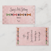 Hundeknochen-Haustier-Visitenkarten Visitenkarte (Vorne/Hinten)