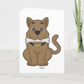Hundeknochen Karte (Rückseite)