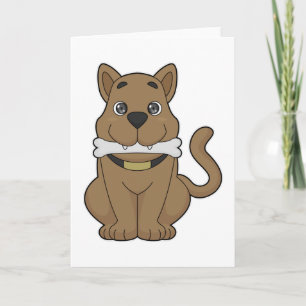 Hundeknochen Karte