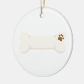 Hundeknochen Keramik Ornament (Links)